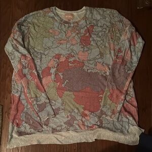 Show Me Your MuMu Red and Green Crewneck Sweater